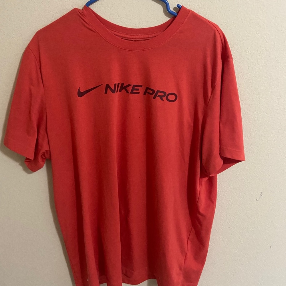Nike pro shirt orange EUC